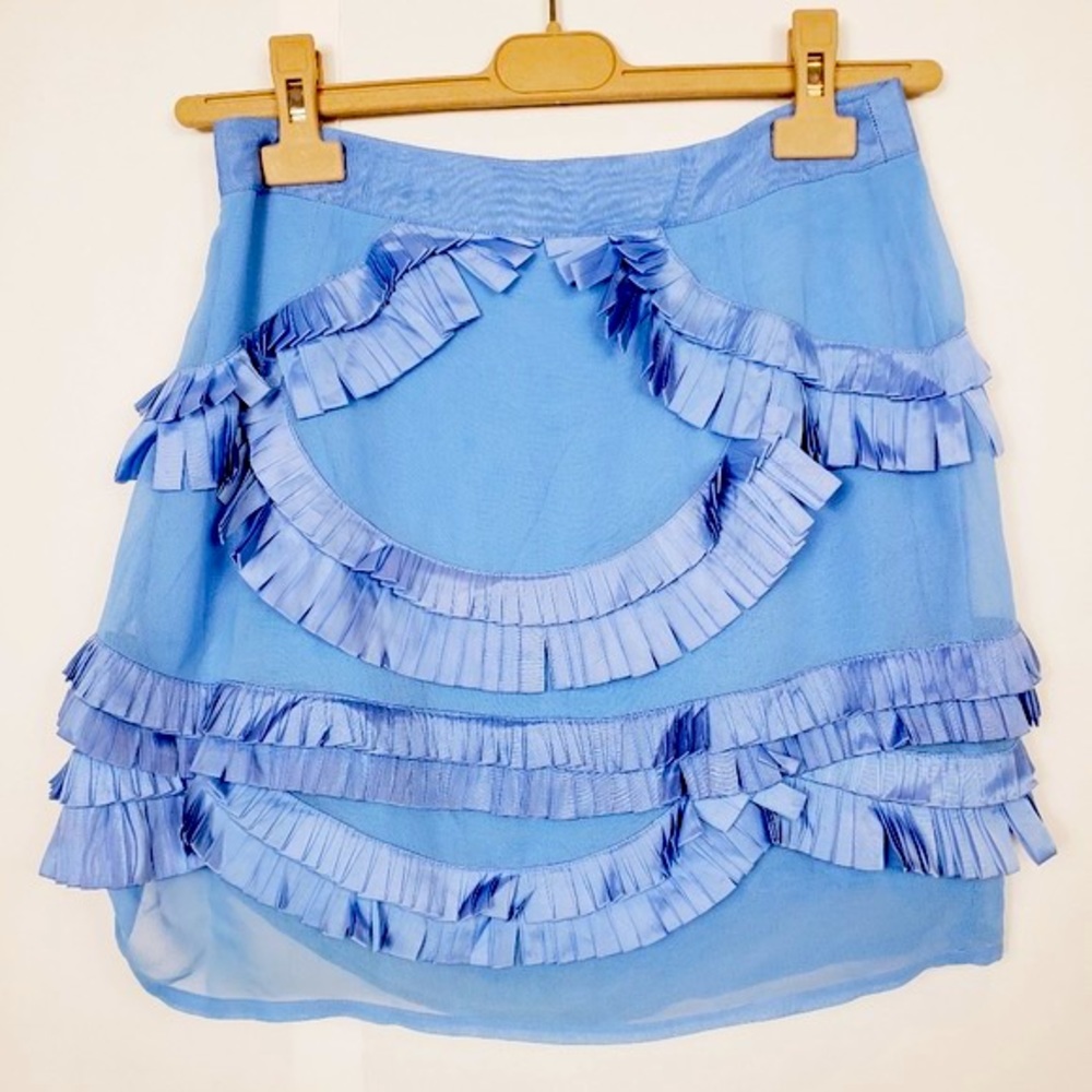 Reiss Origami ruffled miniskirt. Size 6.